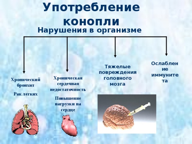 О вреде наркотиков Состояние, развивающееся в результате употребления наркотиков; приводит к химической зависимости организма Физическая зависимость Что наркотики приносят людям Психологическая зависимость Развитие постоянной, иногда непреодолимой психологической потребности в наркотике 