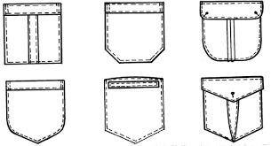Карманы технический рисунок