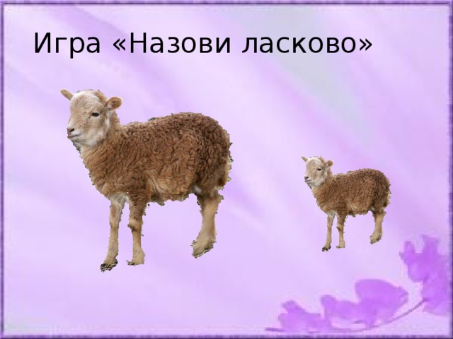 Назови ласково картинки