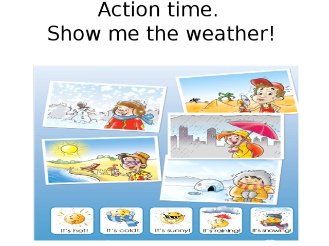 Action time.  Show me the weather!