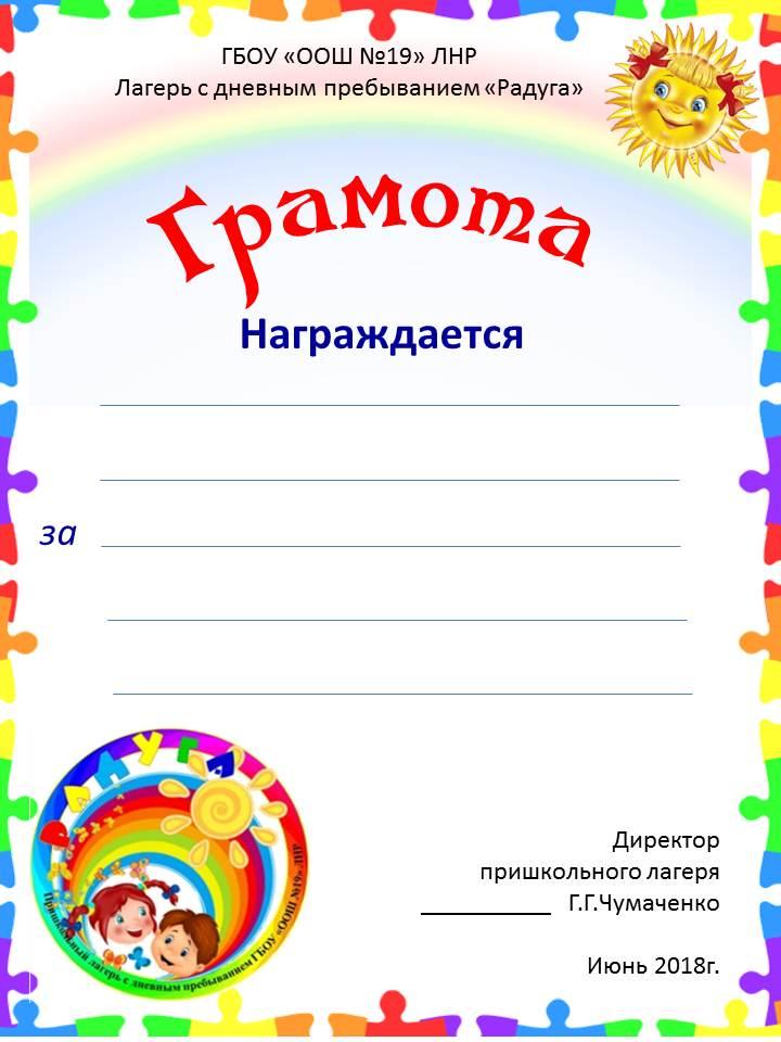 Экран активности в лагере образец шаблон