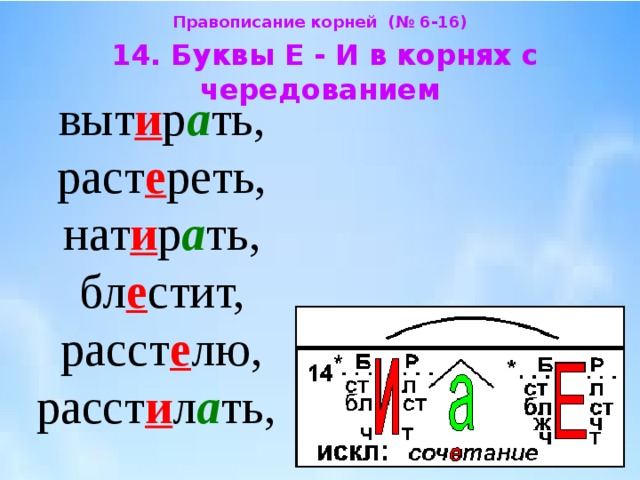 Презентация буквы е и в корнях с чередованием 5 класс фгос