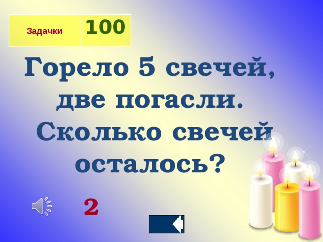 В комнате горело 7 свечей проходил