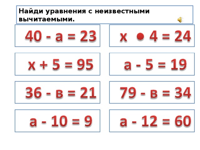 Решение уравнений с неизвестным вычитаемым 3 класс школа россии презентация