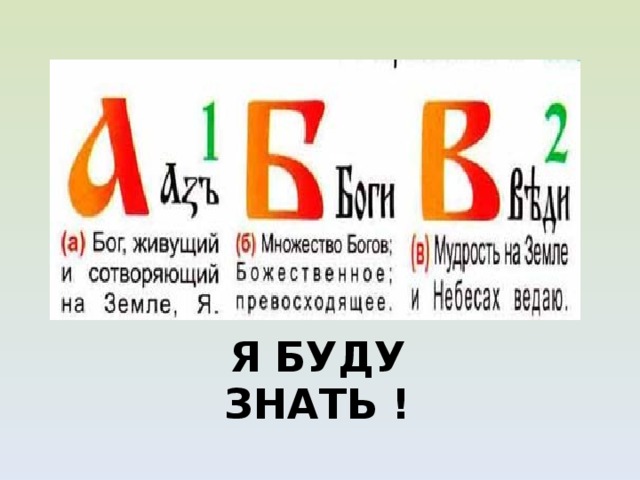Буквы исчезнувшие из алфавита проект