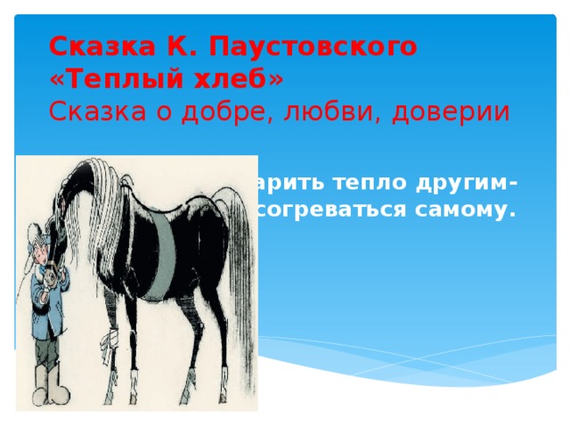 Как назвать сказку паустовского теплый хлеб. Иллюстрация к рассказу тёплый хлеб 3 класс. Рисунок теплый хлеб Паустовский 3 класс. К.Паустовский теплый хлеб. Сказка Паустовского теплый хлеб.