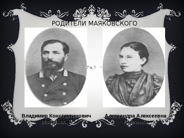 Родители маяковского. Родители Маяковского фото.