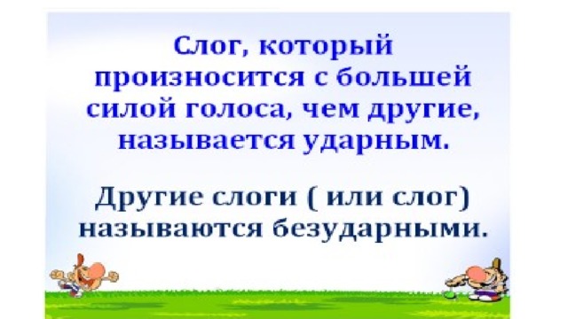 План конспект урока по русскому языку 1 класс ударение