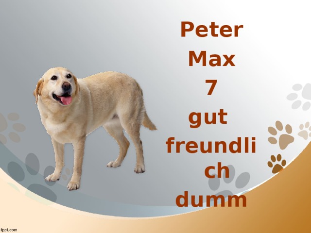 Peter Max 7 gut freundlich dumm 