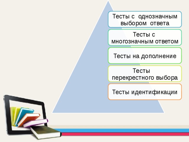 Выбор теста. Тесты перекрестного выбора. Тест с выбором ответа. Тесты идентификации. Избирательные тесты.