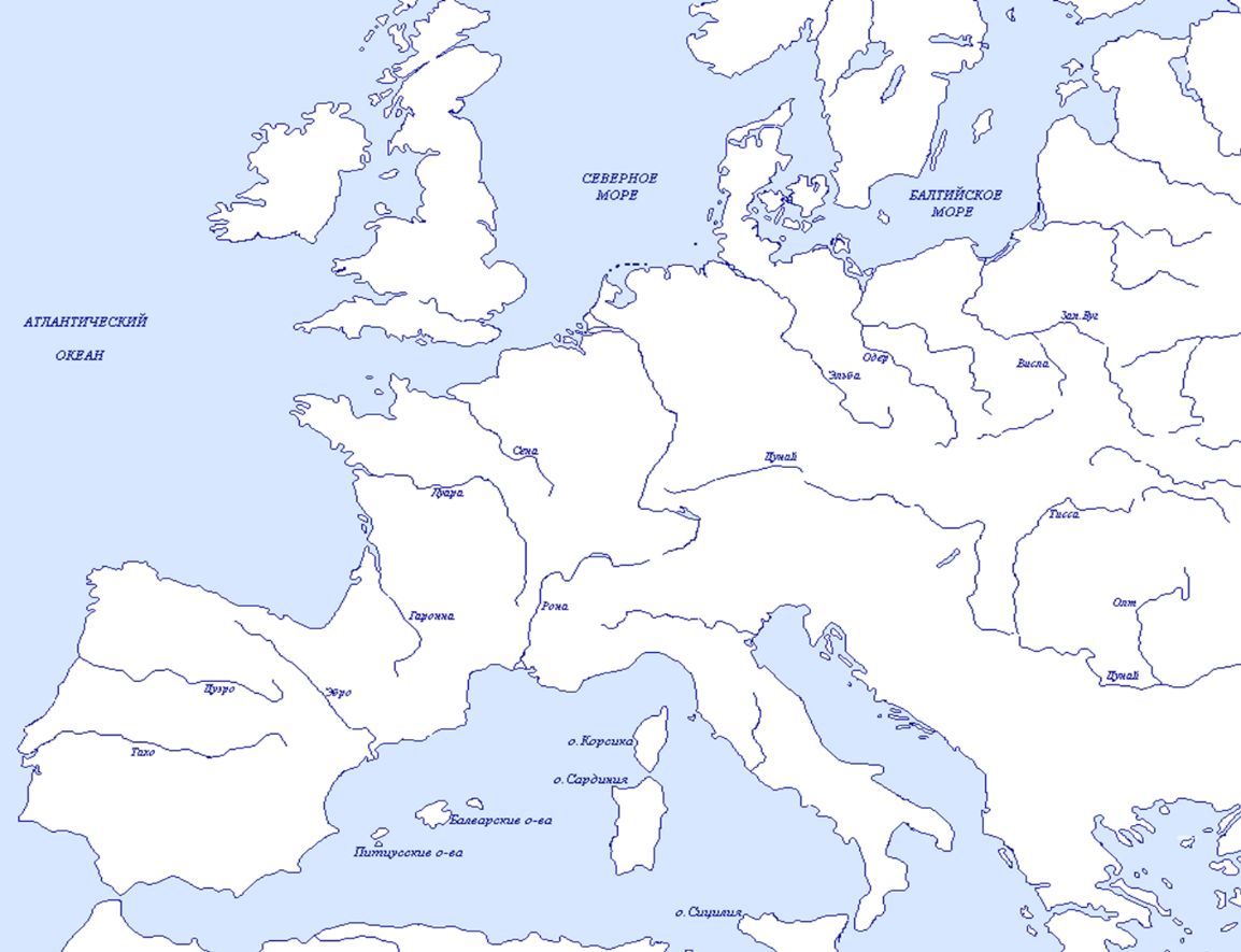 Карта Европы контурная карта. Политическая карта Европы контурная карта. Контурная карта Европы политическая для печати. Реки и озера зарубежной Европы на контурной карте.