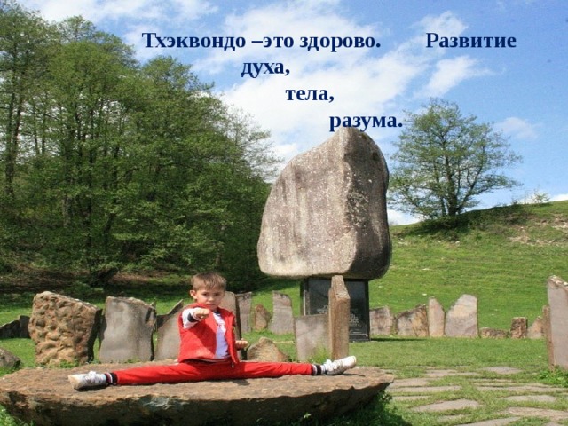 Тхэквондо –это здорово. Развитие  духа,  тела,  разума. 