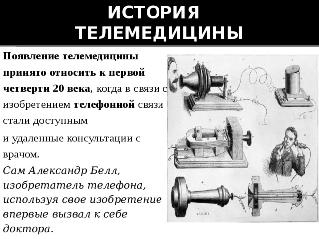 История телемедицины презентация