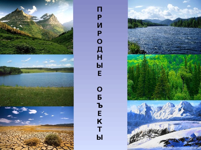 П Р И Р О Д Н Ы Е  О Б Ъ Е К Т Ы 