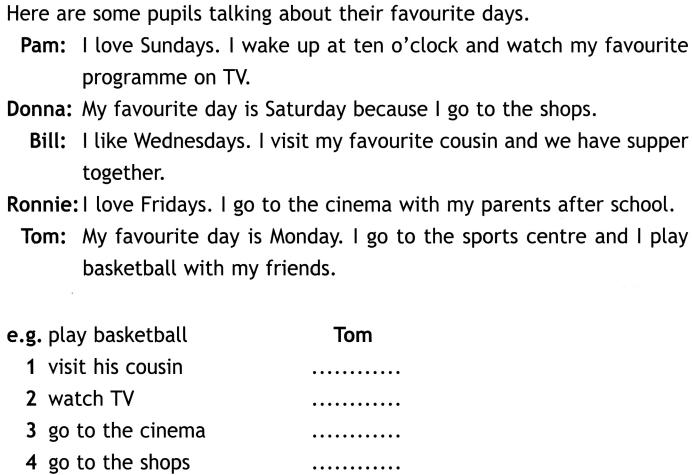 Here are some pupils talking. I like Sunday задания. Here are some pupils talking about their favourite Days перевод на русский. Larry s favourite Day is Sunday ответы. Lulu's favourite Day is Sunday she gets up at ten o Clock.