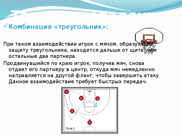 Действия нападения в баскетболе. Схемы в баскетболе нападение 2 игроков. Комбинации в баскетболе 4.1. Комбинации в баскетболе в нападении. Треугольное нападение в баскетболе схема.