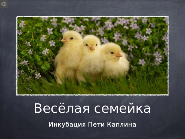 Весёлая семейка Инкубация Пети Каплина 