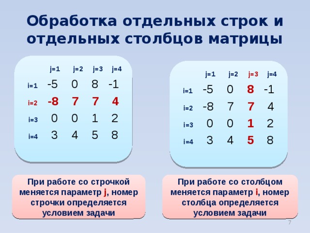 3 строка и 3 столбец