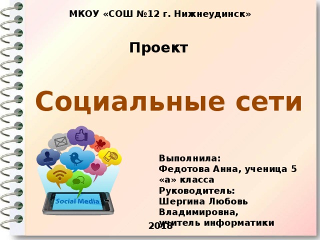 Индивидуальный проект по информатике социальные сети