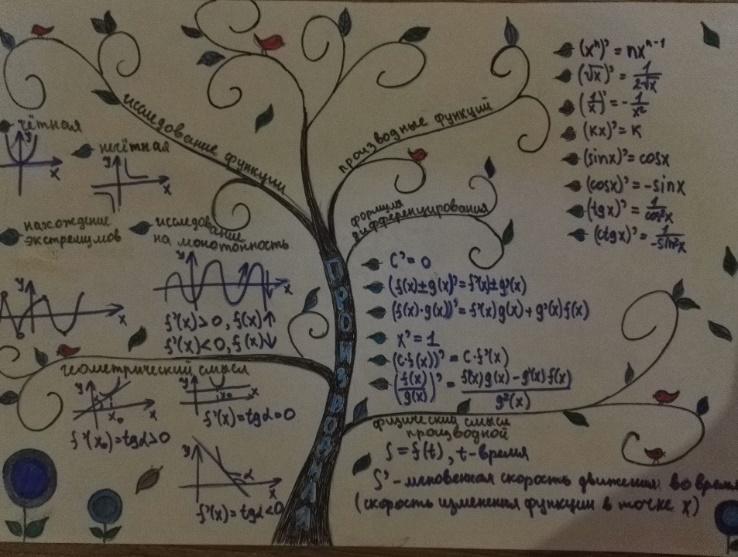 Интеллект карта по математике