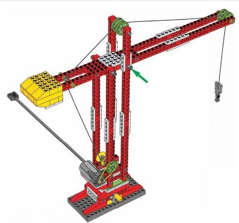 Подъемный кран лего схема