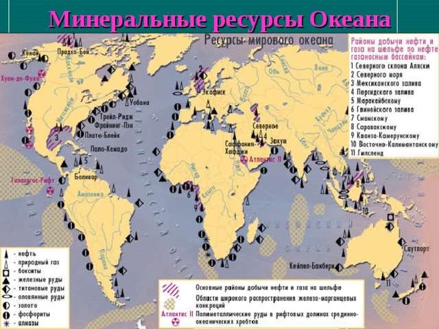 Минеральные ресурсы Океана 