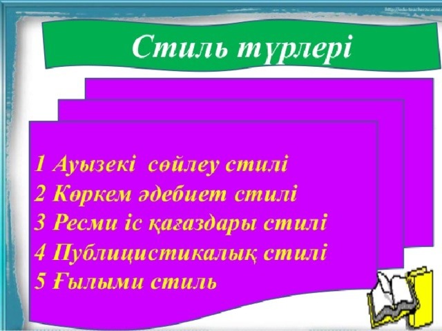 Ғылыми стиль. Стиль түрлері. Публицистикалық стиль. Мәтіннің стилі.