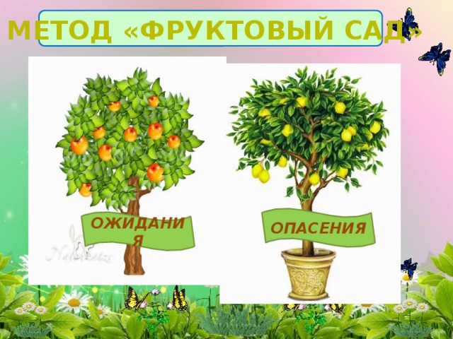 МЕТОД «ФРУКТОВЫЙ САД» ОПАСЕНИЯ ОЖИДАНИЯ 