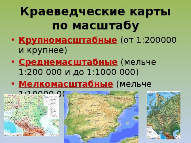 Географические карты — конспект урока географии