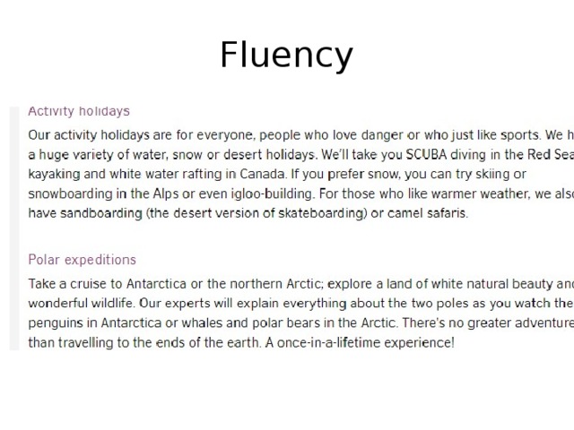 Fluency 