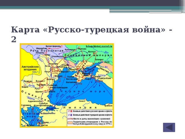 Русско турецкая война 1768 1774 гг карта