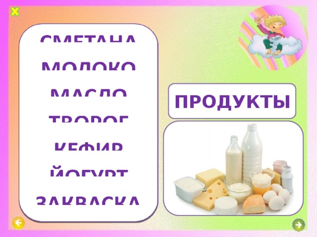 ПРОДУКТЫ 