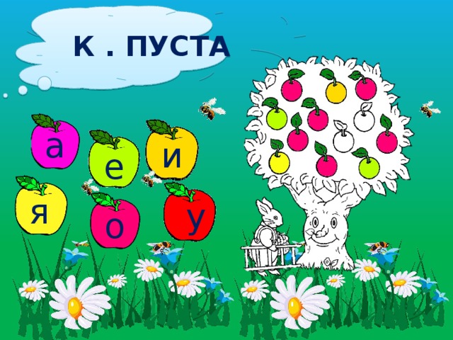 К . ПУСТА а и а е я у о 
