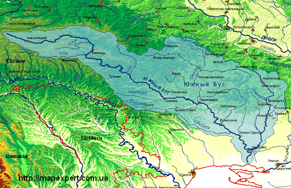 Река днестр карта украины