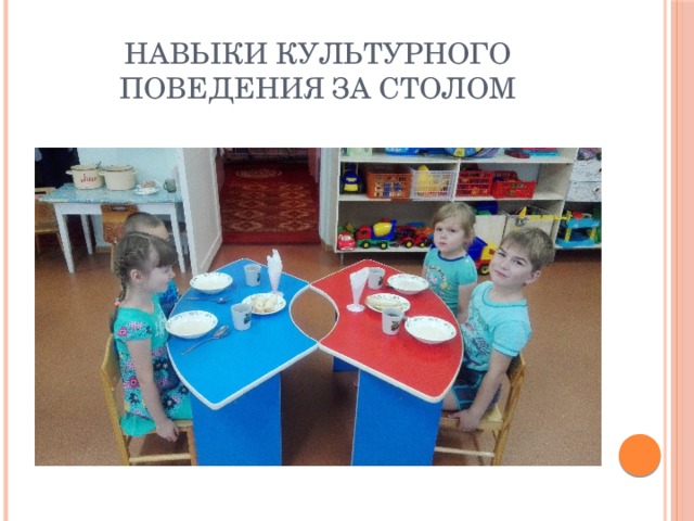 Навыки культурного поведения за столом 