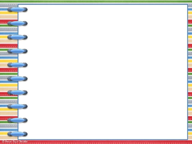 Шаблон для презентации тетрадь