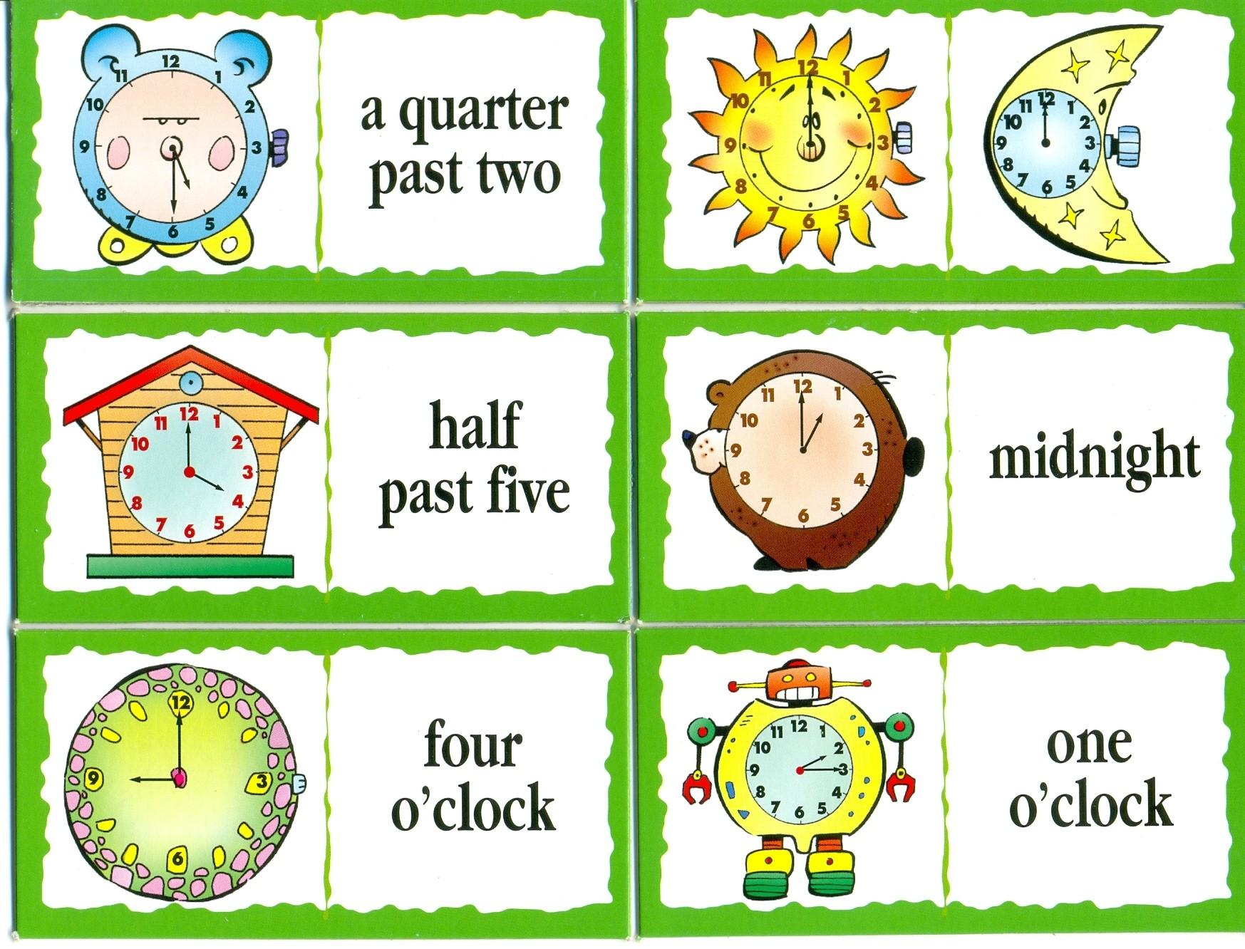 Time domino for Young learners