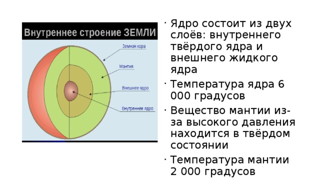 Внешнее ядро. Состояние ядра. Внутреннее ядро состоит из. Температура внешнего и внутреннего ядра. Внутренне ядро состоит.