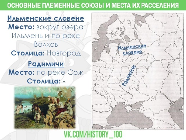 Ильменские словене карта