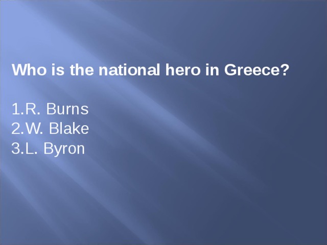 Who is the national hero in Greece?