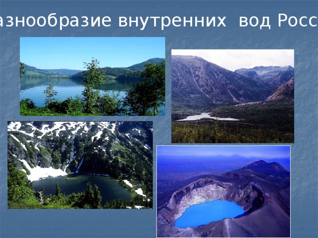 «Разнообразие внутренних вод России» 