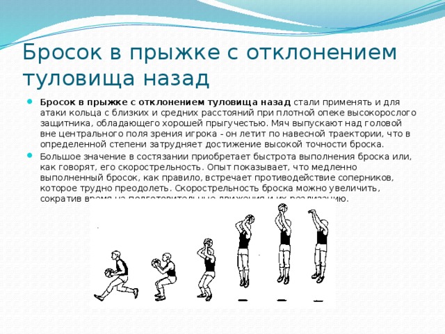 Нестандартные положение. Техника выполнения броска мяча в кольцо в баскетболе. Бросок мяча в прыжке в баскетболе. Бросок с отклонением в баскетболе. Бросок в прыжке с отклонением туловища назад.