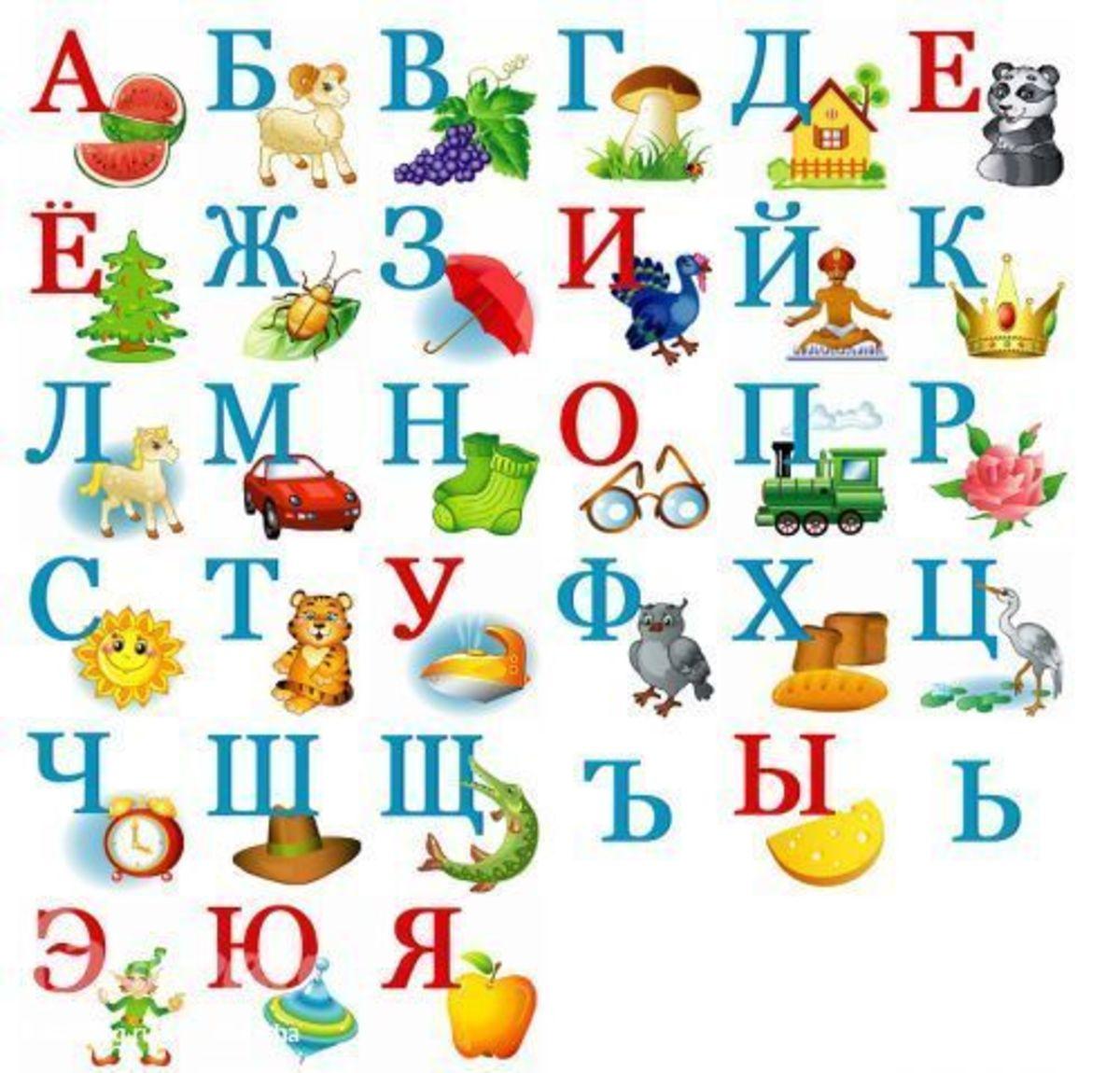 Картинки Азбука Для Детей