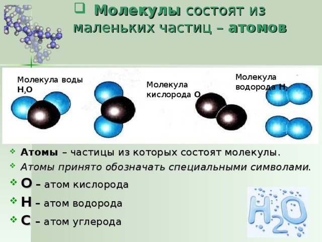 Молекула кислорода состоит из