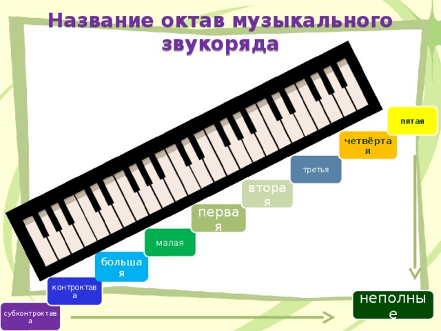 Октава в музыке. Название октав. Октавы названия. Контроктава субконтроктава. Октавы в Музыке названия.