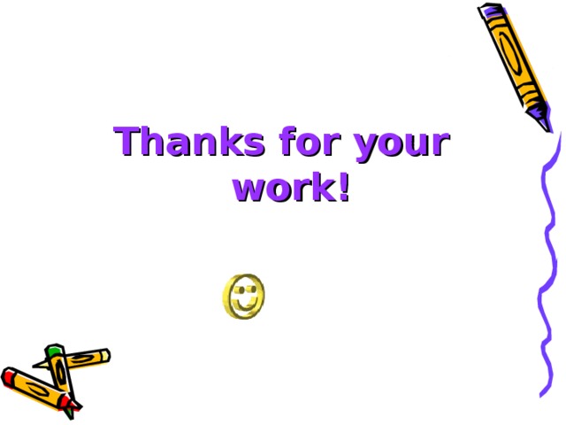 Thanks for your work!   