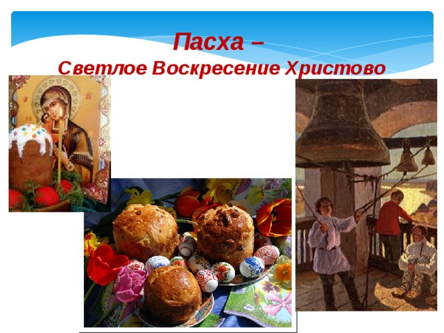 Пасха – Светлое Воскресение Христово 