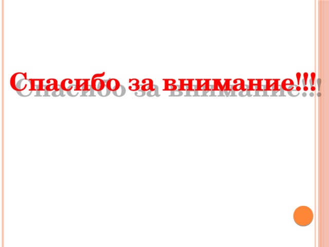 Спасибо за внимание!!! 