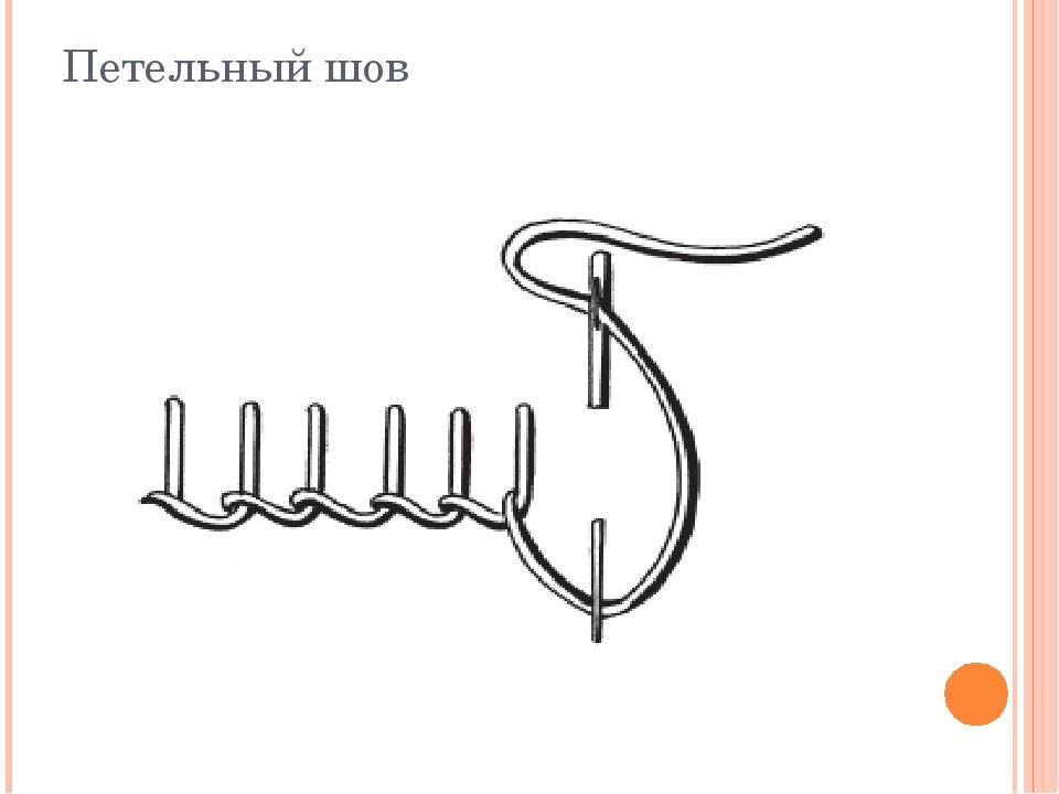 Схема петельного шва