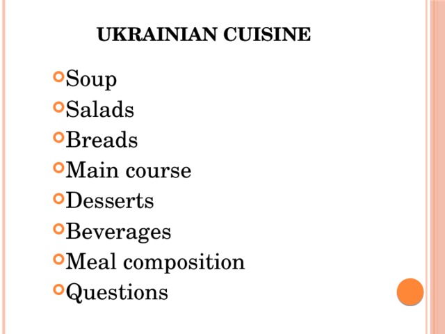 Презентация корейская кухня на английском языке